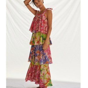 Roopa Pemmaraju Ruffled Floral Maxi Dress